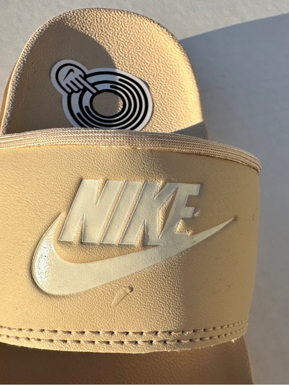 Womens Nike Tan Offcourt Recovery Plush Casual Sandal Slides - Womens 8 | 10 NEW - Picture 8 of 10
